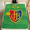 1Pc FC Basel Print Flannel Blanket High Quality Warm Comfortable Cover for All Seasons Perfect for Gifts Home Decor