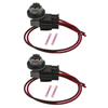 Rear Bumper Wiring Connector Socket Bumper Bulb Socket Replace Broken Part 2 Pieces Included OE Part Fit Check