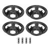 4Pcs Speaker Basin Stand 6.5inch Subwoofer Basin Frame with Foot Solder Tab for DIY Speakers Repairi