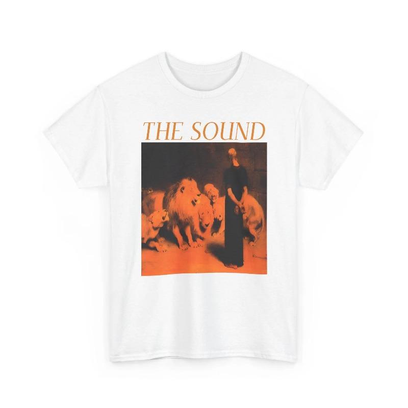 Футболка The Sound Band 80-х Пост-панк Графическая футболка Летняя мужская и женская Свободная и дышащая Футболка Топ