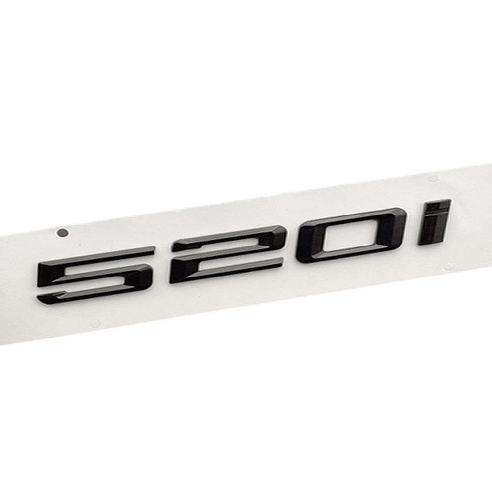 3D ABS Letters For Cars Trunk Logo Badge Sticker For BMW E60 E39 F10 F11 E61 F07 G30 520i 520d Logo Adhesives Accessories