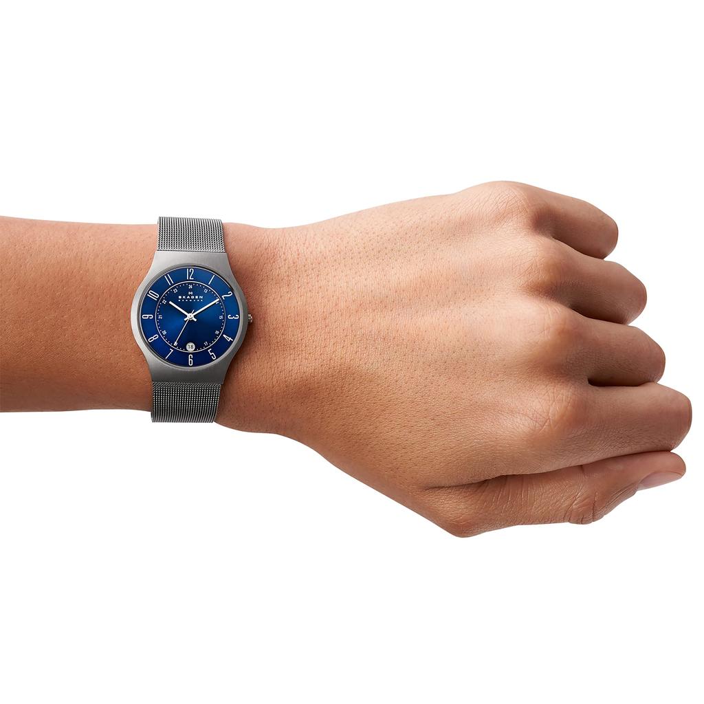 Skagen Мужские часы KLASSIK 233XLTTN, Официальный импорт, Серебристые
