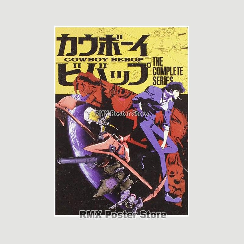 Ковбой Бибоп плакаты белая бумага аниме фигурки принты живопись фотографии гостиная бар украшения домашний декор манга наклейки на стену