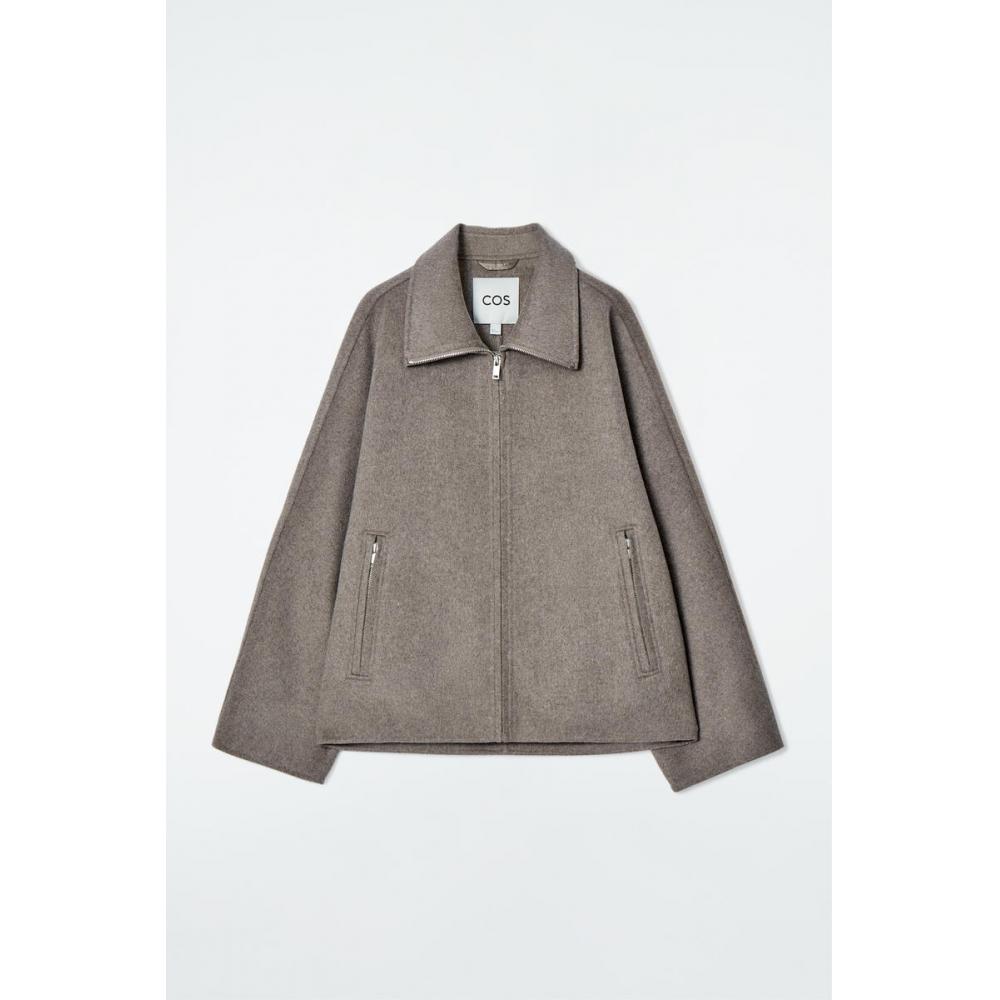 COS Японская куртка свободного покроя из двухслойной шерсти