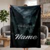 Twilight Custom Flannel Blankets Soft Warm Cozy Throws for Home Decor Holiday Gifts