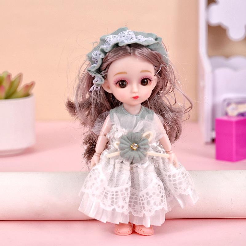 Кукла-наряд Бао Бэйди: Игрушка для девочек BJD 16 см с 13 шарнирами. Идеальный подарок на день рождения принцессы для детей.