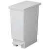 [.co.jp Exclusive] Shinki Gosei Tombow Slim Pedal Trash Can, 20 Liters, White Gray, Light Pedal, Quick Opening, Bag Stopper, Lid, Separate Storage, 20