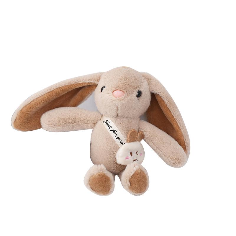 Милая одежда, медведь, плюшевая игрушка, мультяшный кролик, кулон, мягкая кукла, брелок, рюкзак, автомобильная сумка, кольцо для ключей, декор, подарок для ребенка