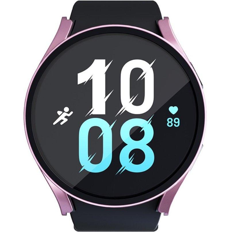 2in1 Case + Tempered Glass for Samsung Galaxy Watch 5 44mm, Rose Gold
