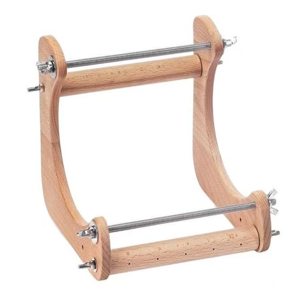 wood Beading Making Rack Ergonomic Wooden Bead Loom Kit Bracelet Beading Stand Necklace Making