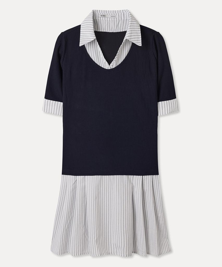 MIXXO Платье-рубашка многослойное_Miwowg50Qg