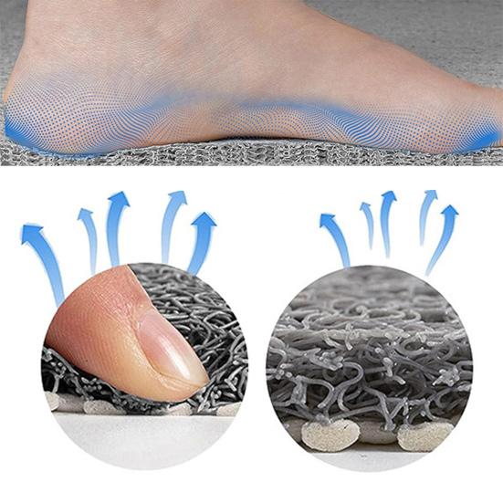 Нескользящий коврик для ванны Быстросохнущий коврик для мытья ног Супер впитывающий материал, приятный для кожи Износостойкий коврик для душа в ванной комнате Аксессуары