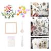 Paper Making Screen Set Papermaking Material Package Kids Dried Flowers Professional Sequins Wooden