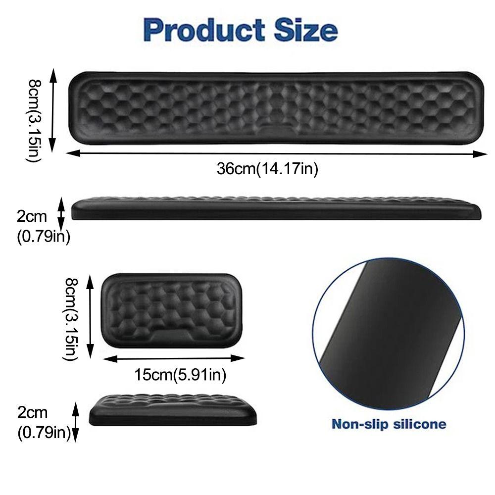 2Pcs/Set Wrist Rest Mouse Wrist Support Pad Creative Keyboard Hand Cushion  Computer Accessories
