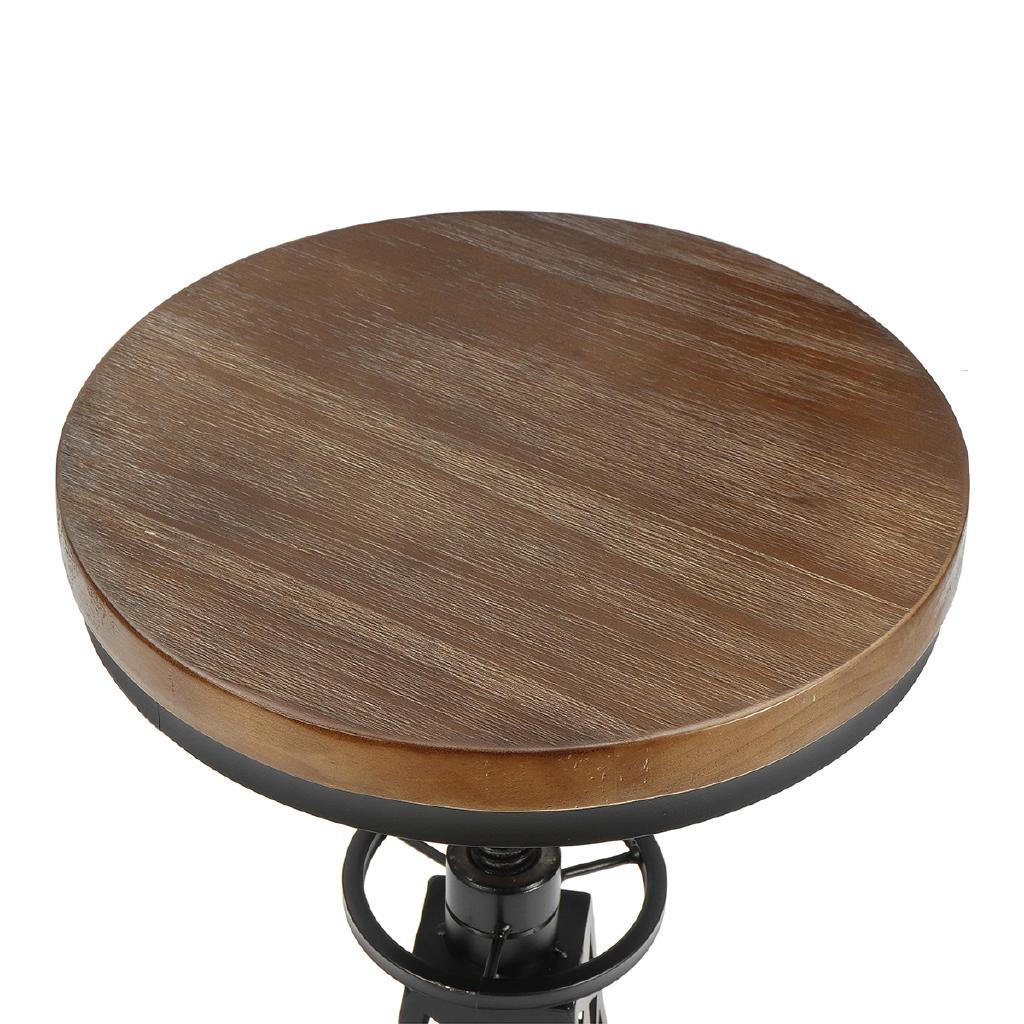 Винтажные металлические промышленные барные стулья Iron Tower с регулируемой высотой и поворотным сиденьем, с верхом из сосны, кухонный обеденный стул, барный стул, барные стулья