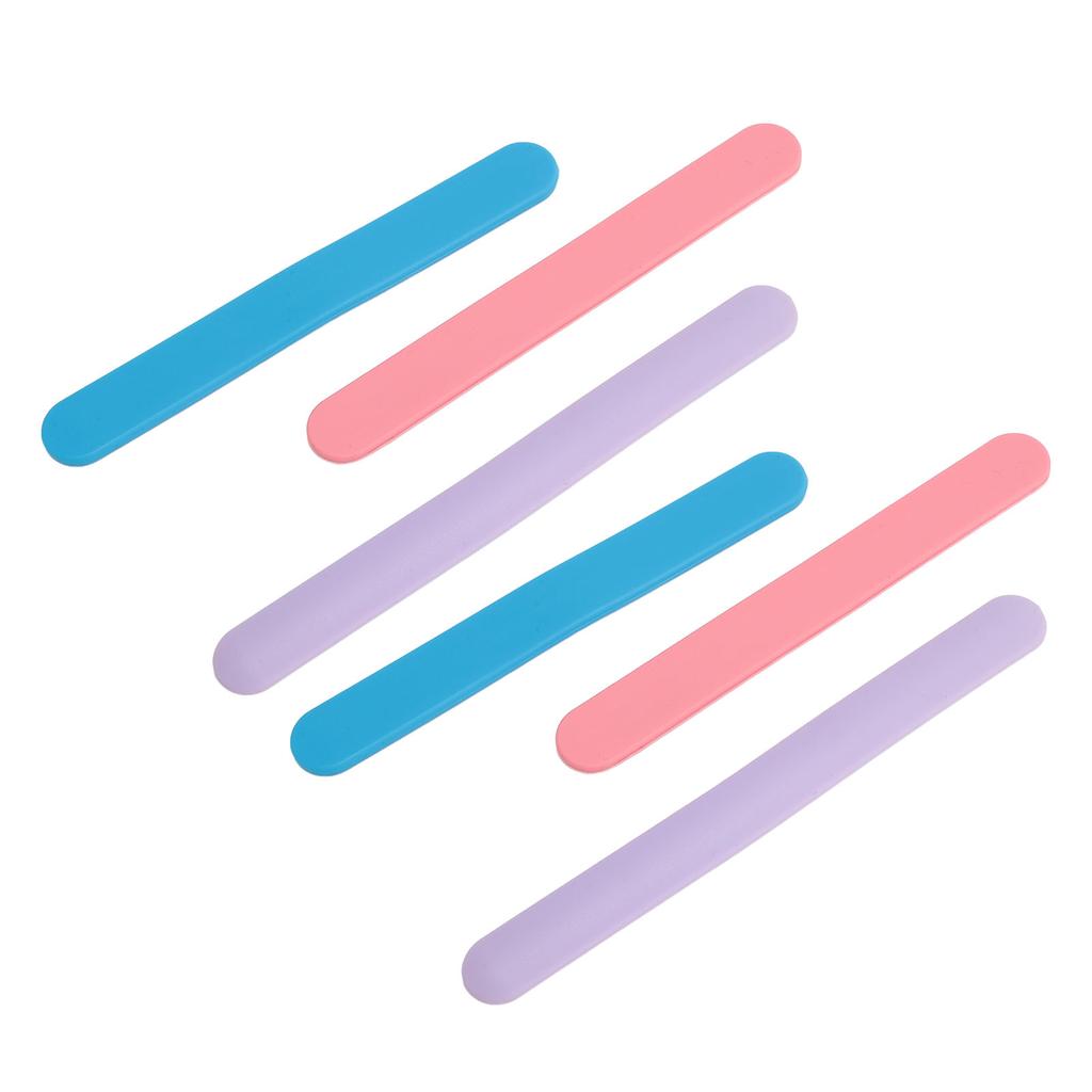 6 шт. Силиконовая палочка для воска Антипригарная Многоразовая Косметическая лопатка Палочка для размешивания маски для лица для удаления волос Смешивания Отбора проб