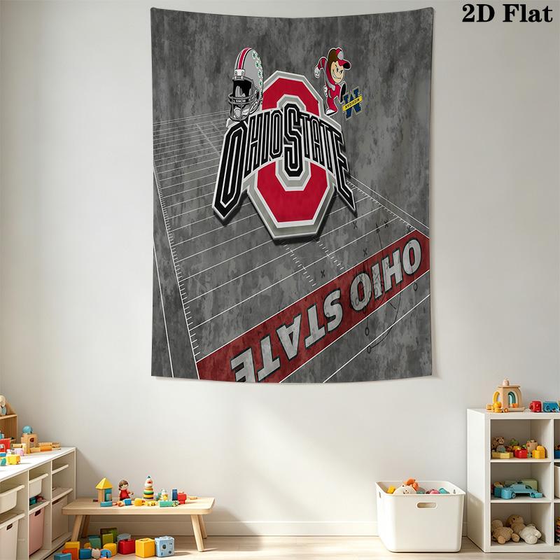 Ohio State Football Field Bedding 1 Duvet Cover 2 Pillowcase Without Core Soft And Comfortable Christmas Birthday Gift
