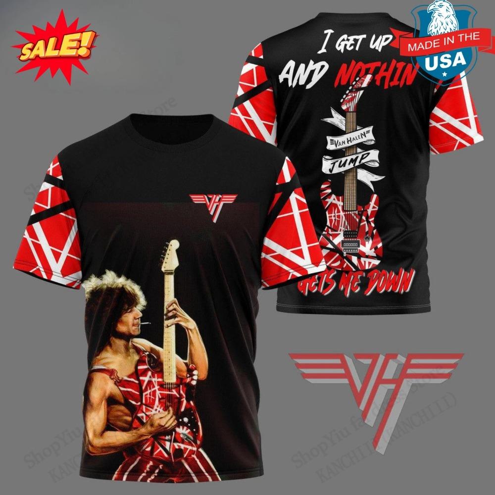 Новая Рок-звезда VAN HALEN Группа 3D Печать Футболка Мужчины Женщины Мода Повседневная Футболка с коротким рукавом Детские Хип-хоп Топы Футболки Мужская Одежда