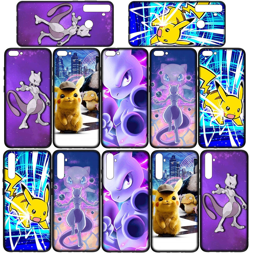 Чехол для телефона для iPhone 17 16 15 Plus Xiaomi Poco F8 F7 X7 X6 M8 C85 C75 Redmi Note 14 12 11 13 Pro Max A4 14C 13C 15C Mew Pokemon Pikachu Mewtwo Чехол