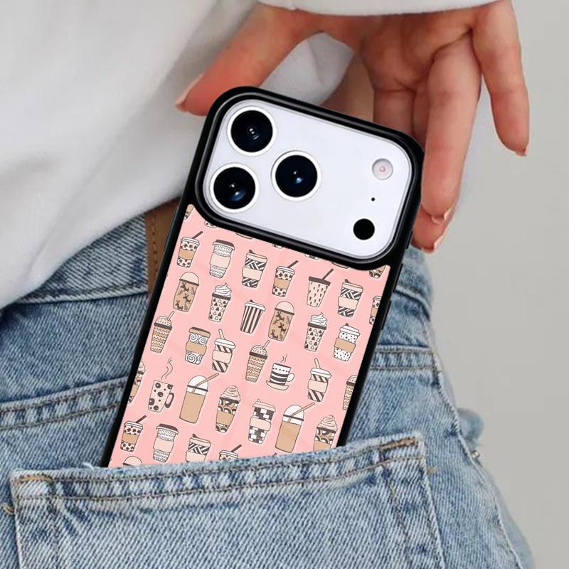 Чехол для телефона с изображением бокала вина, кофе для iPhone 17ProMax 12 13 14 15 16e 17 Pro Max Plus Air Cover