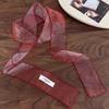 Decorative Solid Color Silk Scarf Y2K Thin Ribbon Headbands Long Skinny Scarf Summer
