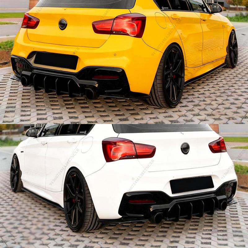 DF Style Rear Diffuser Bumper Lip For BMW 1 Series F20 F21 2015-2019 Deflector Tuning Accessories Spoiler