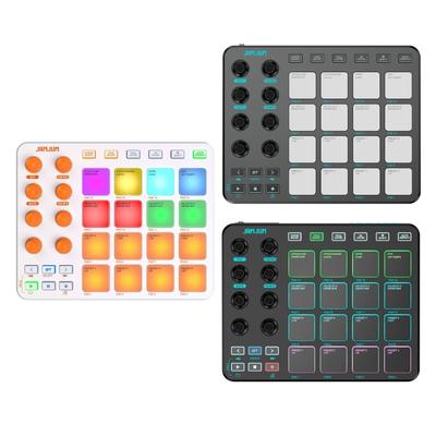 Портативный MIDI-пэд-контроллер Клавиатура с подсветкой Высокочувствительные пэды для производства электронной музыки Долговечный