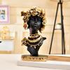 Elegant Afro Woman with Floral Crown Figurine | A Stunning Blend of Culture & Grace | Perfect for Adding Artistic Charm – Pack of 1