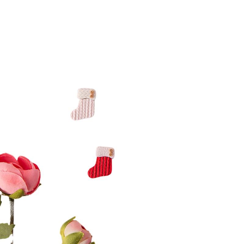 Мультфильм Рождество Новые колокольчики носки хрустальный шар форма для резки ювелирные изделия кулон тиснение инструменты DIY мягкая керамика серьги глиняная форма