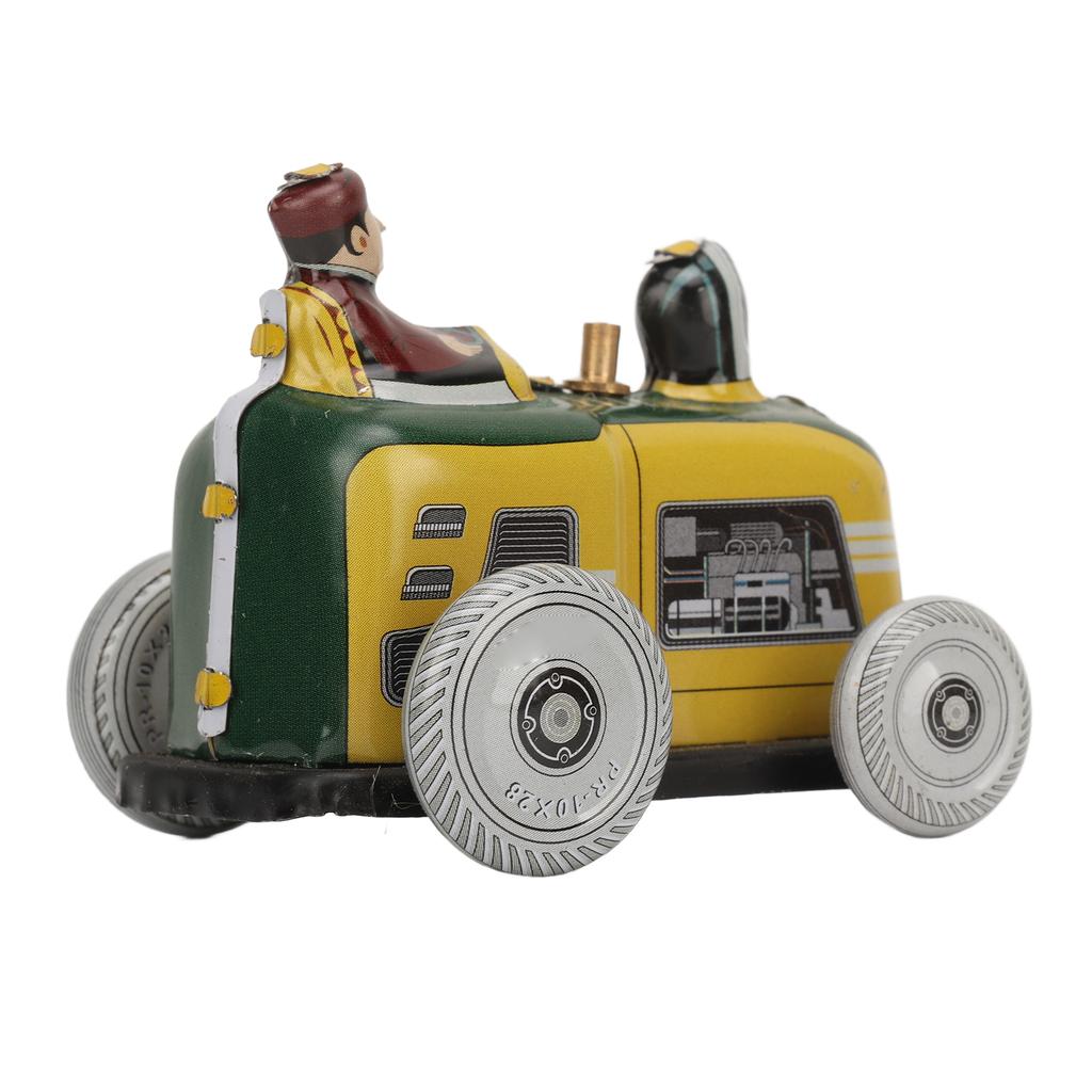Wind Up Vintage Car Toy Iron Clockwork Retro Car Model Figure Photography Prop Decoration for