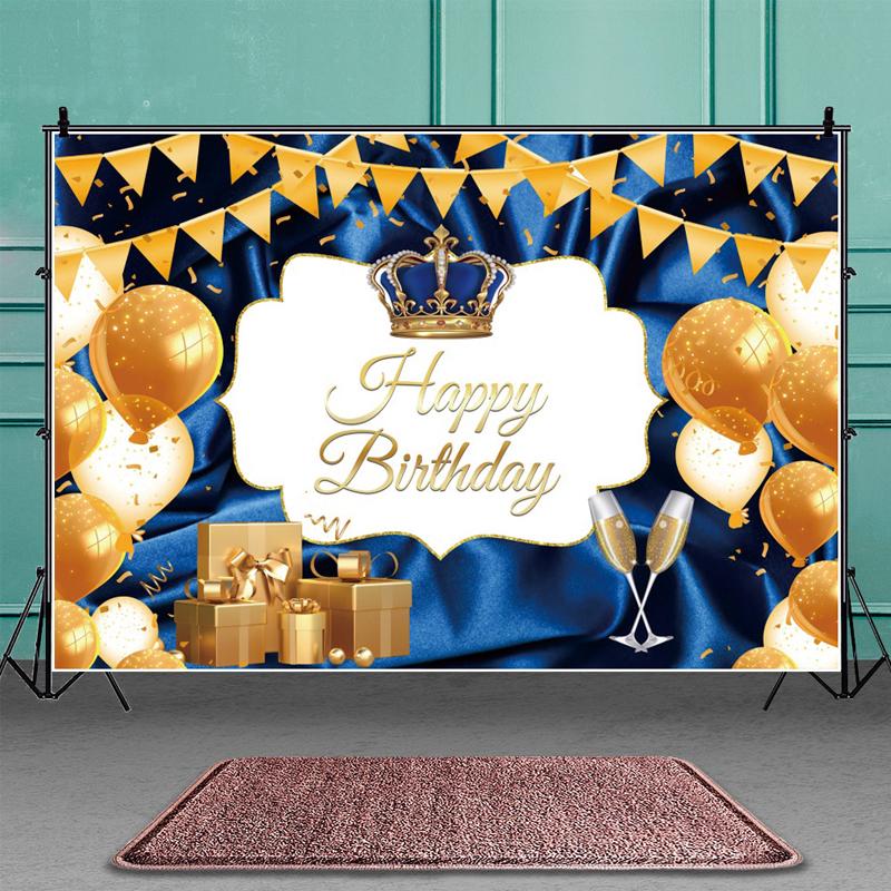 5x3ft 7x5ft 8x6ft фон с днем ​​рождения, баннер, тканевый реквизит, украшение для вечеринки