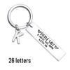 Drive Safe Stainless Steel Keychain: 26 Letters for Car Keys & Husband Jewelry
