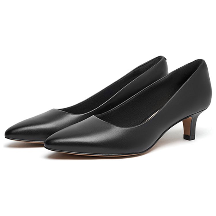 Clarks Элегантные остроносые туфли на шпильке Женские туфли на высоком каблуке Черные 261596014