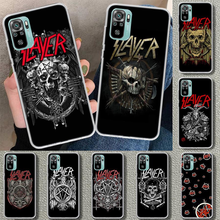 Slayer Heavy Metal Rock Band Phone Case Cover for Xiaomi Redmi Note 15 14 13 12 11 Pro Plus 14S 12S 11S 11T 11E 10S 10 Customize