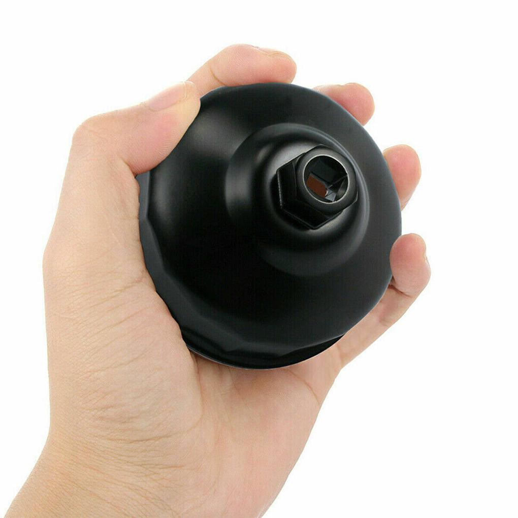 86 мм 16-канальный алюминиевый ключ для масляного фильтра, съемник головок, автомобильные аксессуары, черный ключ для замены масла в двигателе