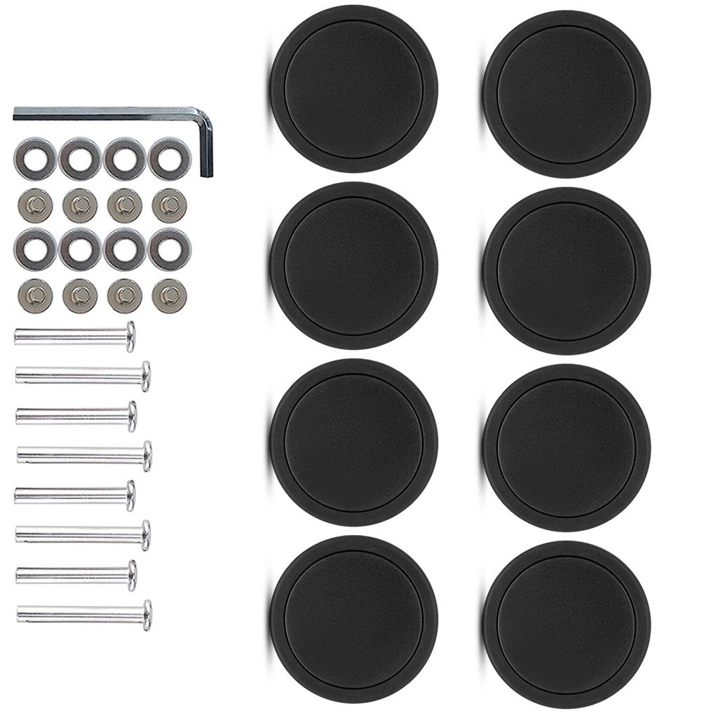 Набор из 8 сменных колес для дорожного багажа, чемодана, 55x12 мм, пластиковые колеса-ролики, ремонтные комплекты, сменные колеса для полки