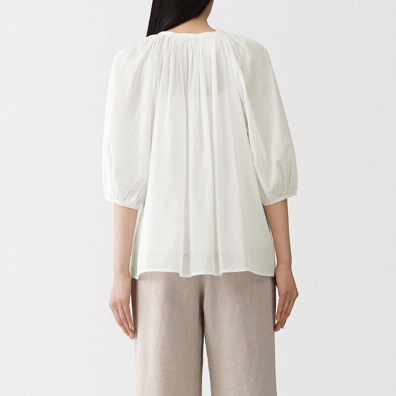 MUJI Блузка с коротким рукавом «Сильный твист»