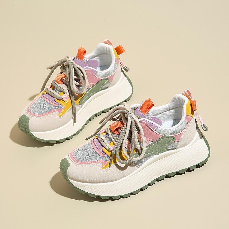 Женская обувь с большой головой лето новая студентка модная универсальная платформа одинарная обувь спортивная и повседневная обувь