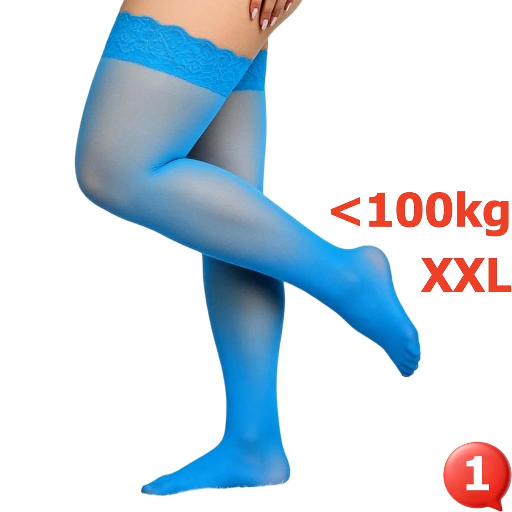 Новые женские тонкие кружевные чулки до бедра большого размера 3Xxxxxl для женщин, легкие шелковые летние чулки, черные, красные