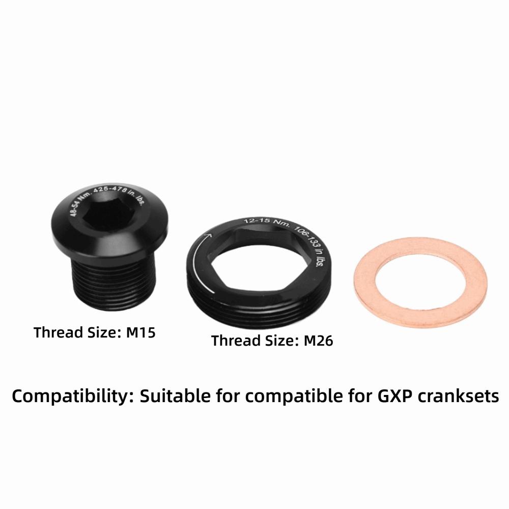 Easy to Install Bike Crankset Bolt Crankset Bolt for GXP cranksets Crank Bolt Replacement