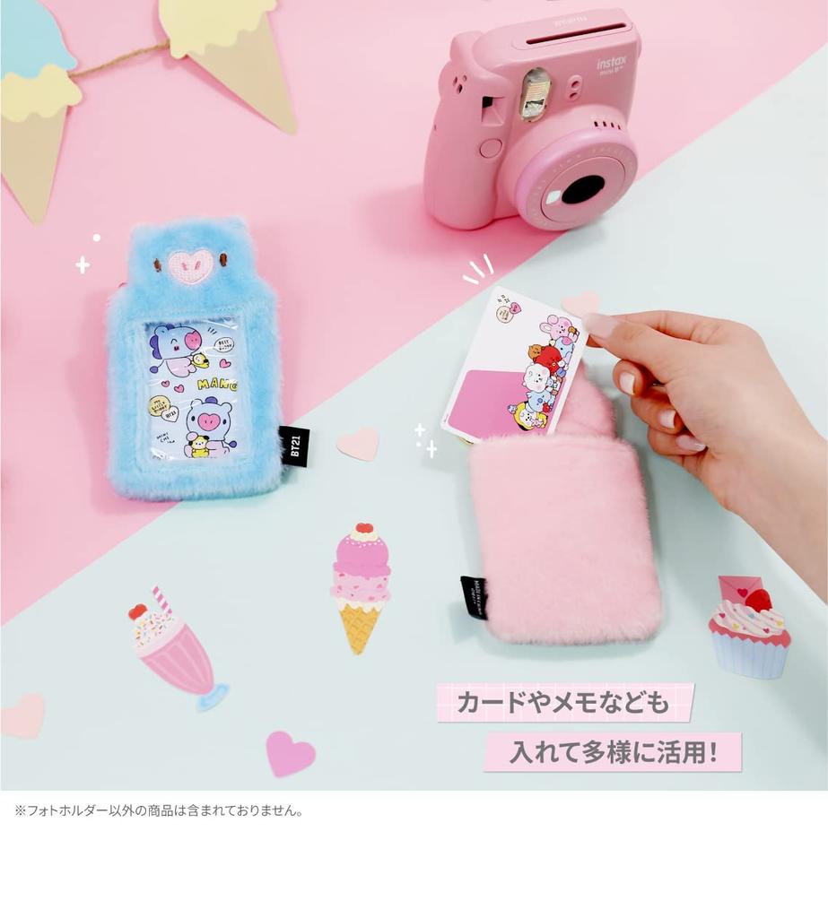 Брелок для ключей Solomon Shoji BT21 Fluffy Fluffy ДЕРЖАТЕЛЬ ДЛЯ ФОТО КАРТ FKB_Photocard ver.2 (RJ) BT21-FKB-RJ