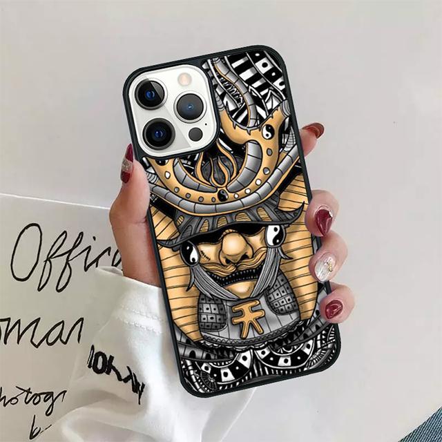Маска Самурая Шлем Чехол Оболочка Для iPhone 17 Air 15 16 14 13 12 Pro Max 11 Pro Max Plus Чехол для Телефона