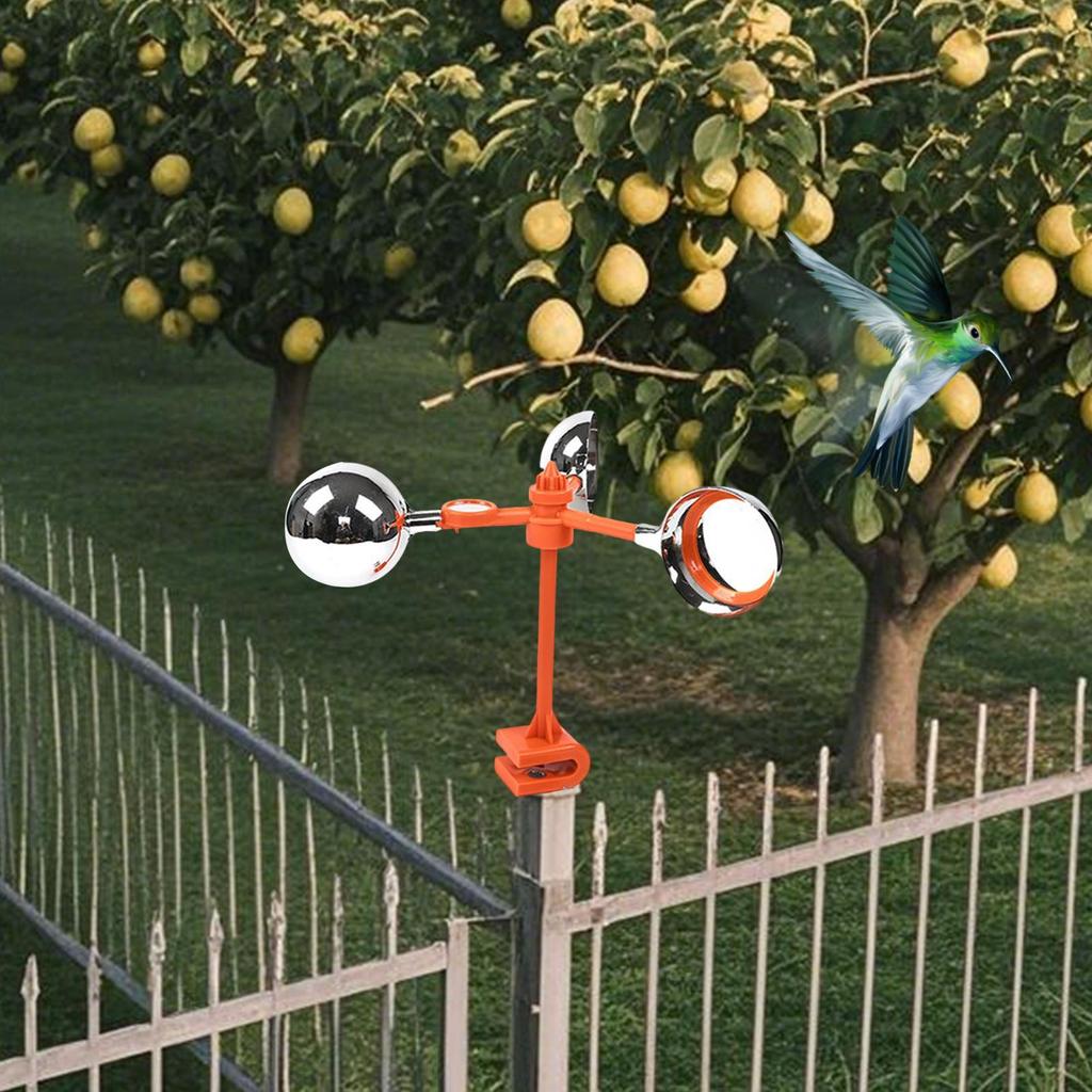 Reflective Bird Deterrent Scare Device Garden Tool Wind Power Scarer for Patio