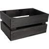 Caisse En Bois - CREATIVE DECO - Noir - 30 X 20 X 15 Cm - Rangement Vintage