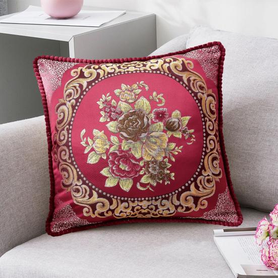 Квадратная наволочка, модная вышивка, мягкая текстура, квадратная наволочка 45x45 см, квадратная наволочка с цветочным узором, украшение для дивана