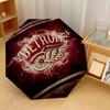 Detroit Red Wings Print Auto 8?Ribs Folding Umbrella Wind Resistant Lightweight Automatic Umbrella For Daily Travel