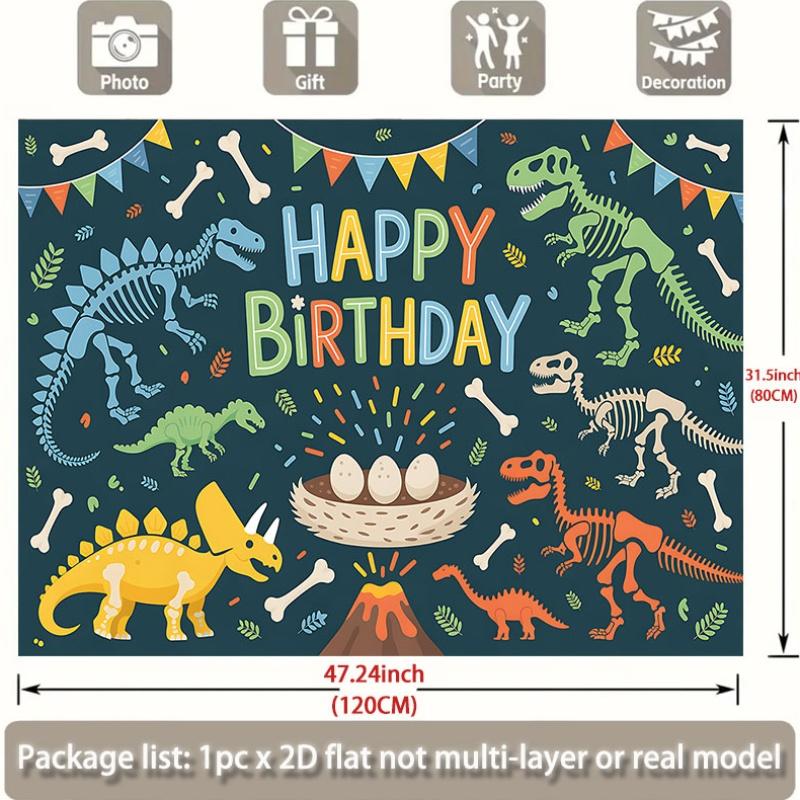 Party Backdrop Dinosaur Flat Events Wedding Coming Ceremony Four Season Entryway Event Photo Background Front Door Decor