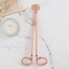 18cm Candle Wick Trimmer Stainless Steel Candle Scissors Trim Wick Cutter Round Head Candle Core Shears Handmade Tools