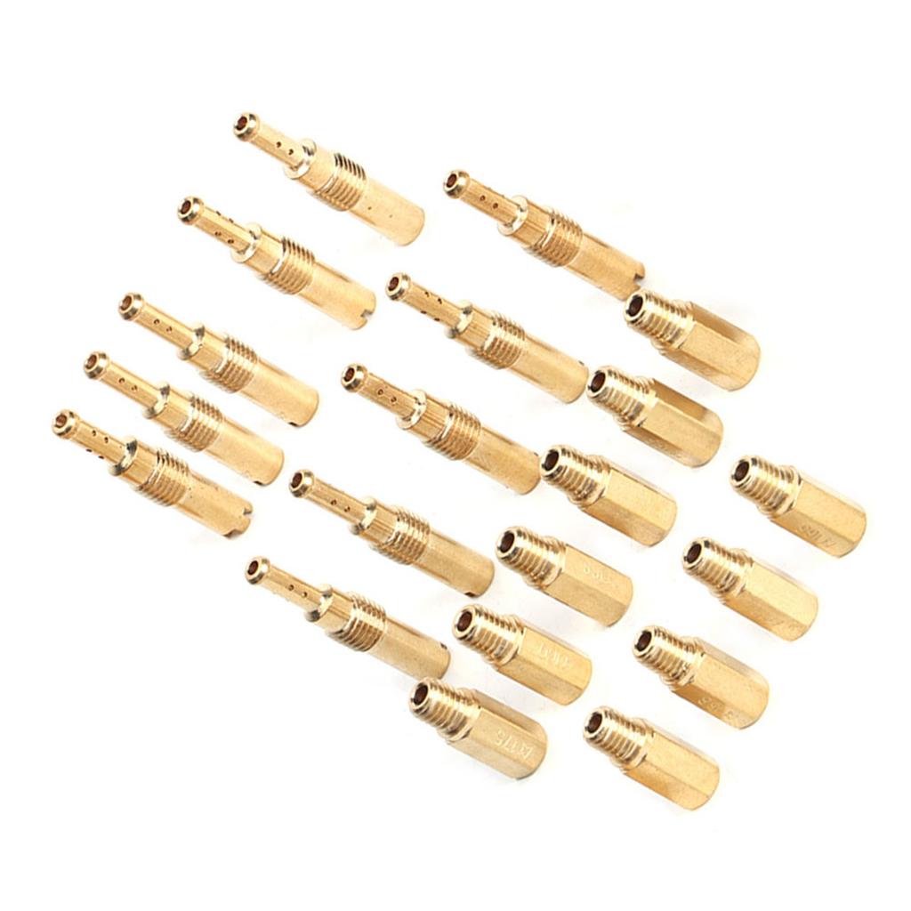 20Pcs Main Jet Kit Pilot Slow Set Fit for Keihin OKO KOSO PE PWK Carb