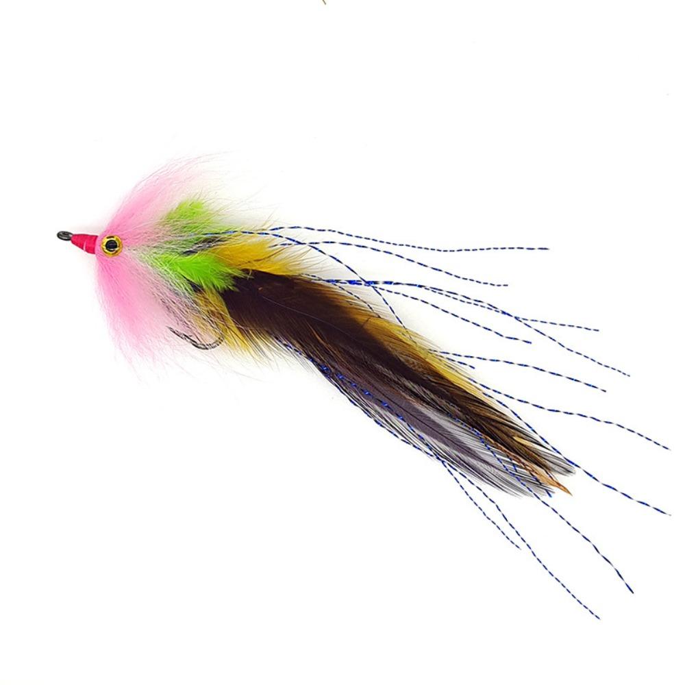 Colorful ribbon fly fish Tuna Lures Flash line Squid Skirt Lure Freshwater Saltwater